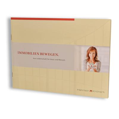 Broschürenmappe als Immobilien Expose