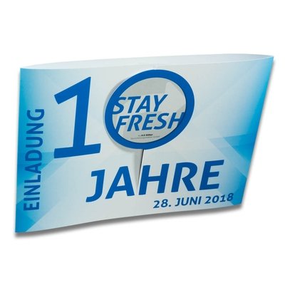Altarfalzkarte Querformat mit Ausstanzung