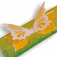 Design-Großpostkarte - Karte mit Türchen Schmetterling