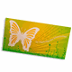 Design-Großpostkarte - Karte mit Türchen (Schmetterling)