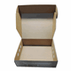 Kiste aus Braunpappe mit Deckweiß bedruckt